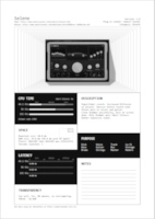 Selene ships with a Data Sheet Selene's data sheet
